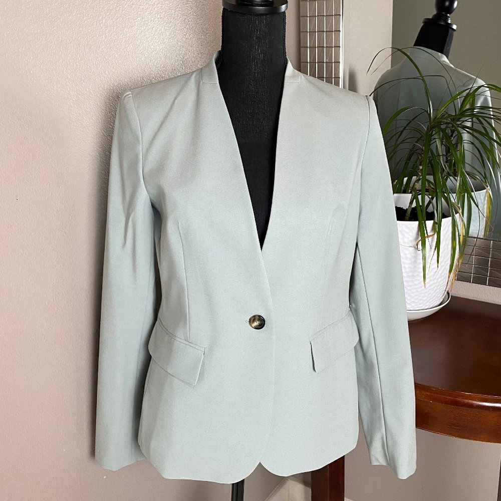 DKNY - Elegant, Beautiful Blazer in Light Green (Mint) Color